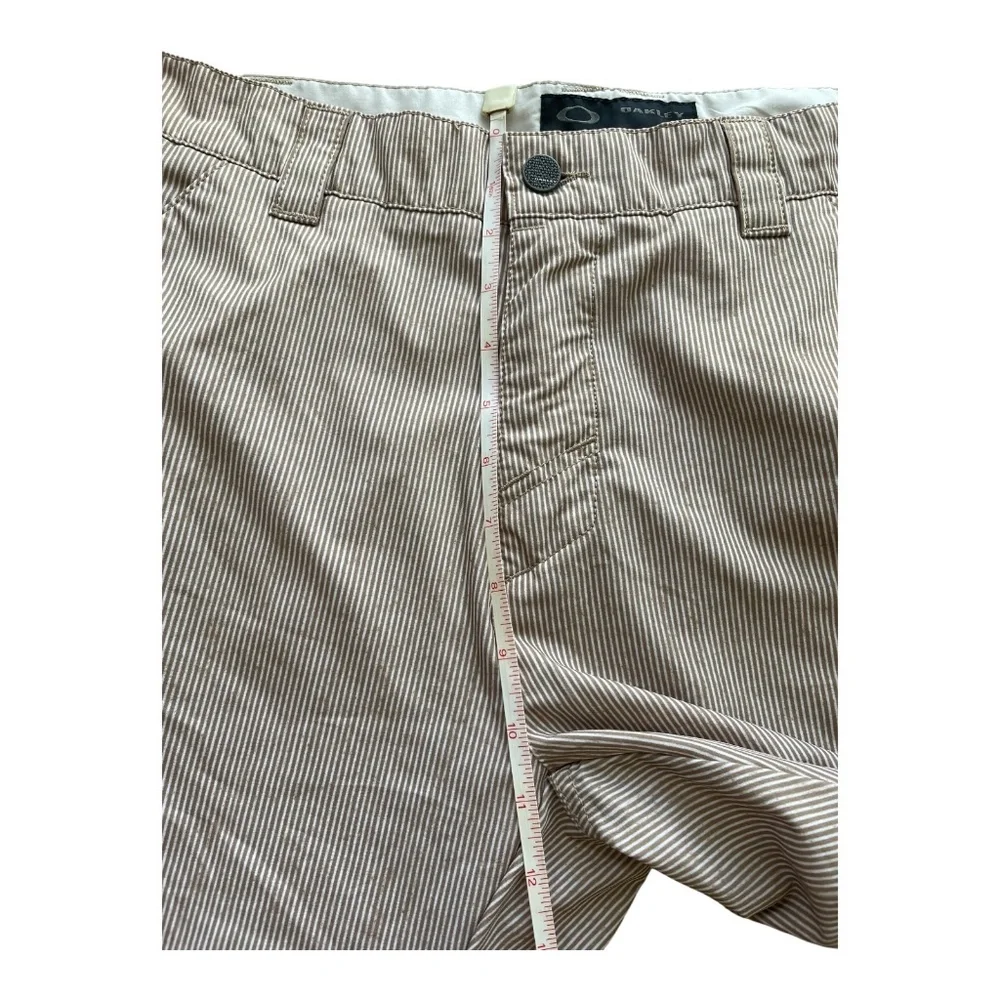 Oakley Pants 32Wx32L Stripe Turnpin Golf Stretch Lightweight Performance Logo Me